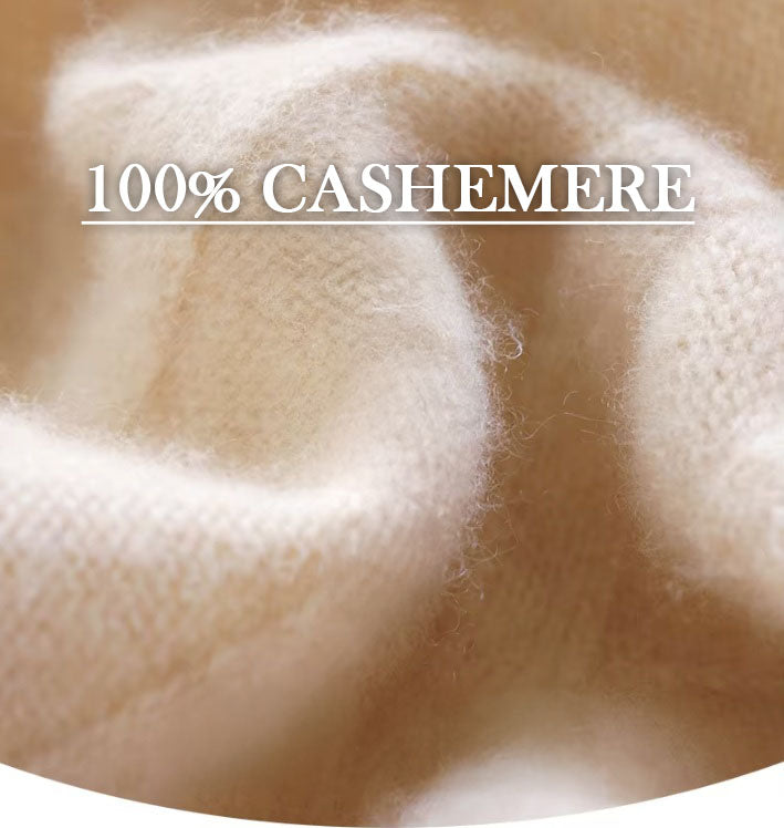 Demo of the Men's Dimensional Abstract Sprouts Cashmere Sweater in Almond, highlighting its pure cashmere composition and refined abstract design. From Borcelleclothes.