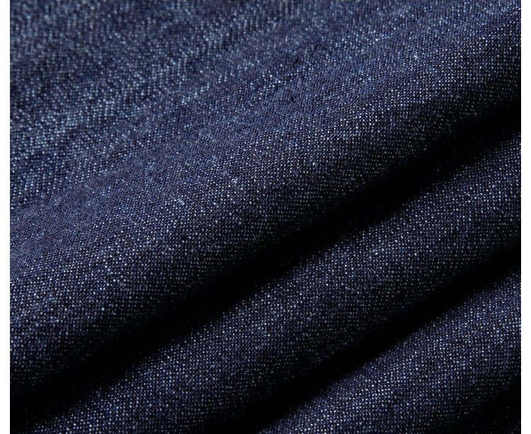 Folded Midnight Express cotton fabric sample — soft texture with subtle color variation and natural movement. From Borcelleclothes.