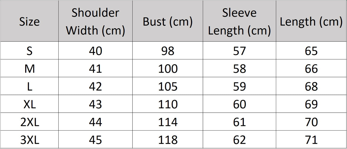 Men’s size chart for a slim-fitting cashmere sweater, featuring plain stockinette stitch with mock neck, dropped shoulders, and ribbed edges — From Borcelleclothes.