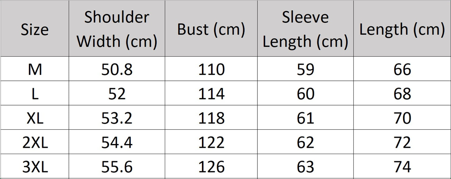 Men’s size chart for a stylized compass sweatshirt with asymmetrical grid overlay, technical buckles, and rubberized chest patch. From Borcelleclothes.
