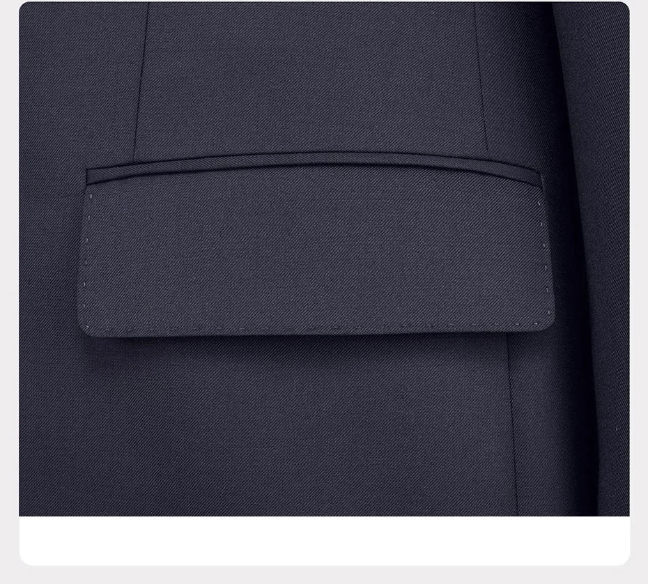 Blazer flap pocket detail in Ebony Clay — understated and perfectly placed. From Borcelleclothes.