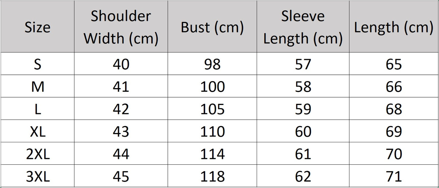 Men's size chart for a Slim-fitting cashmere turtleneck in stockinette stitch with 1x1 ribbed neck, cuffs, and hem — From Borcelleclothes.