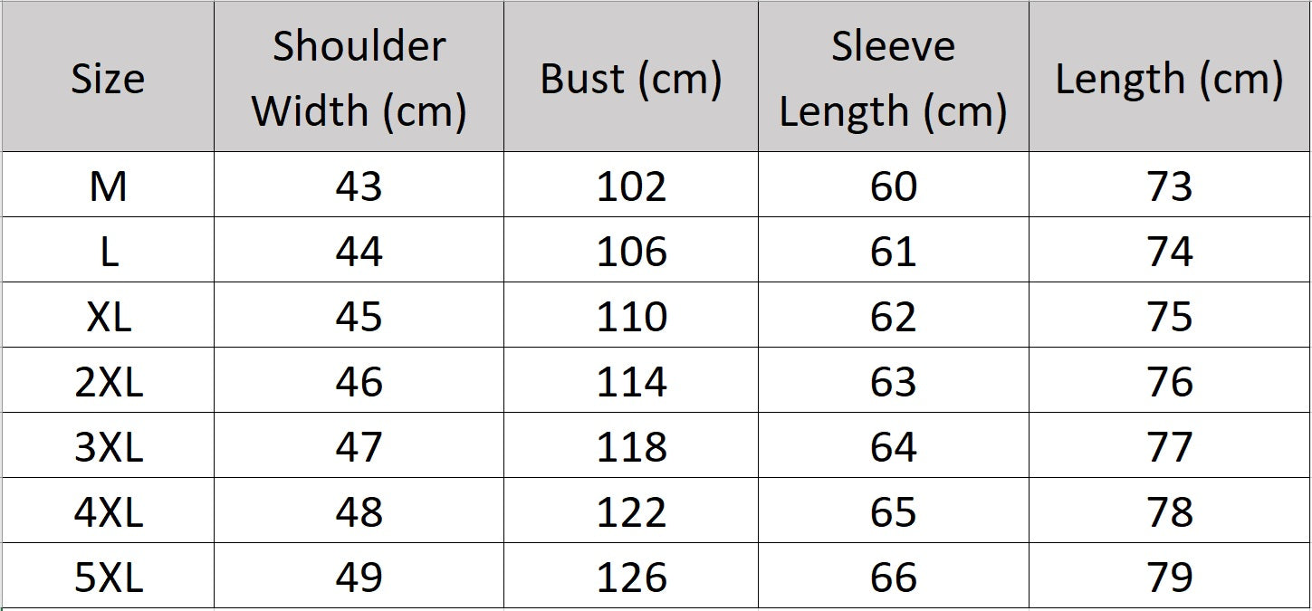Men’s size chart for a hooded cowhide leather jacket in Nutmeg with zip-through stand collar, plaid-lined hood, storm-flap accents, sleeve tabs, and ribbed hem. From Borcelleclothes.