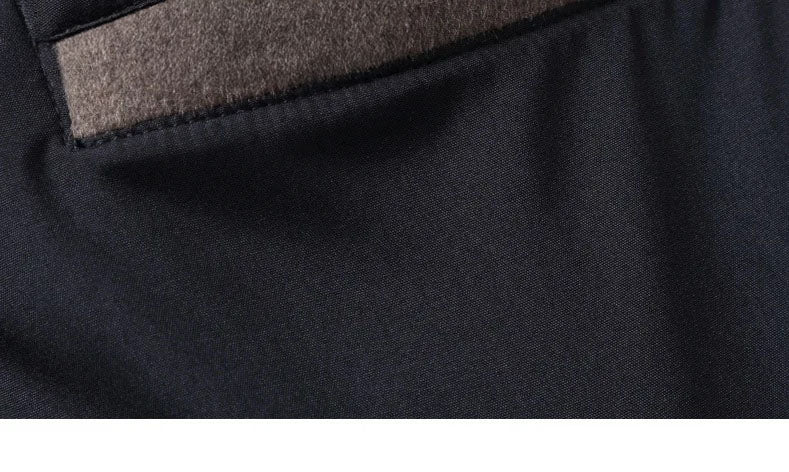 Men’s leather cord weaving wool coat in Falcon, close-up of lining with wool single-welt pocket. From Borcelleclothes.