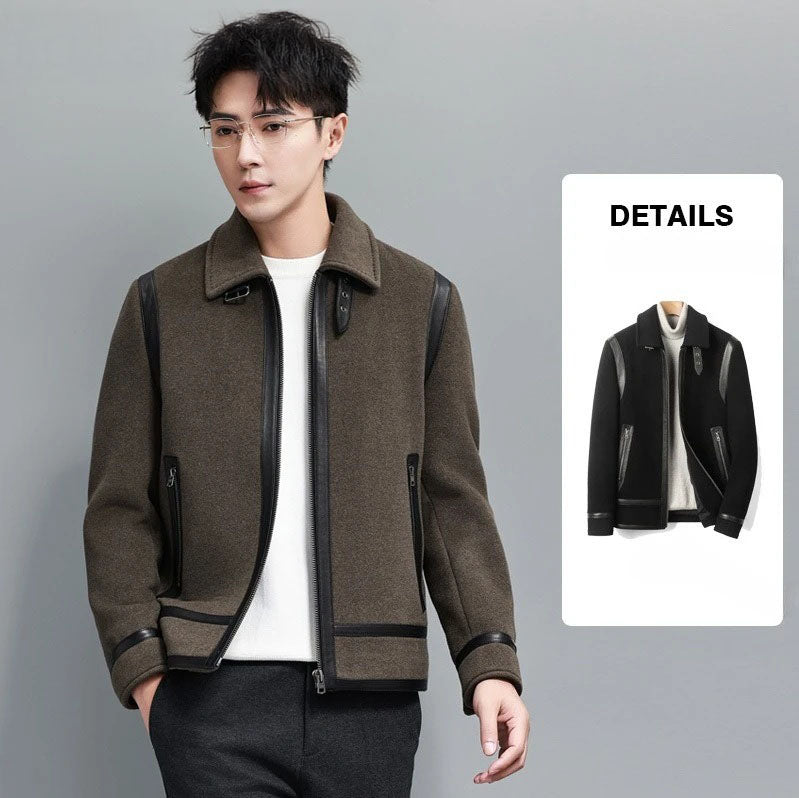 Collage showing Makara bomber with model’s hand in pants pocket and Onyx version, from Borcelleclothes.