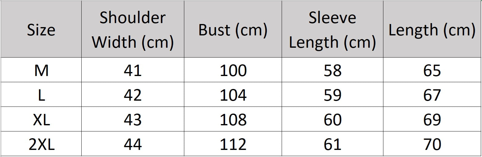 Men’s size chart for a plain stitch cashmere sweater, featuring a classic silhouette, made from 100% cashmere — a quiet statement of presence and reliability.
— From Borcelleclothes.