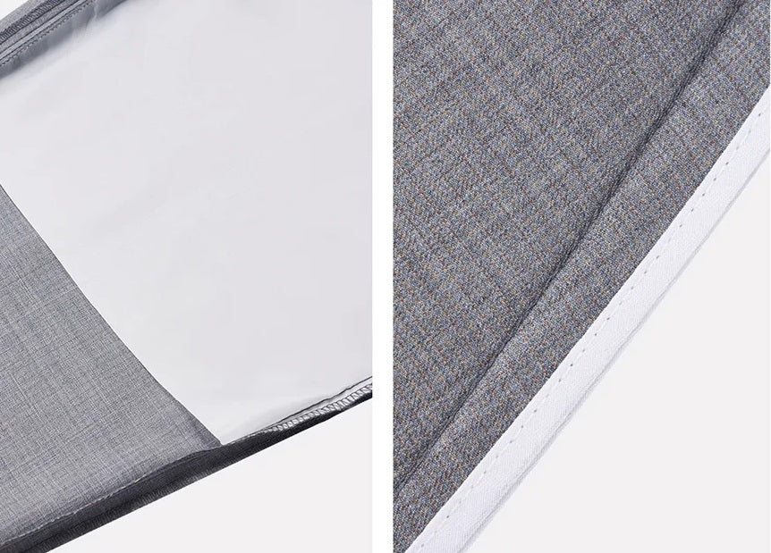 Collage of pocket lining and subtle inner construction details. From Borcelleclothes.