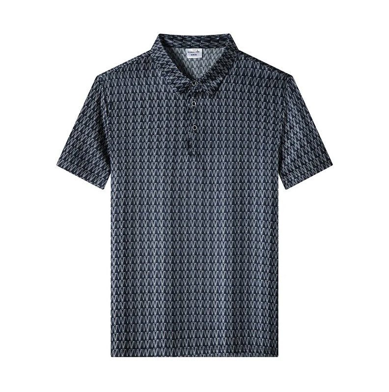 Draping shot of the Mulberry silk fabric with printed W pattern, luminous and lightweight. From Borcelleclothes.