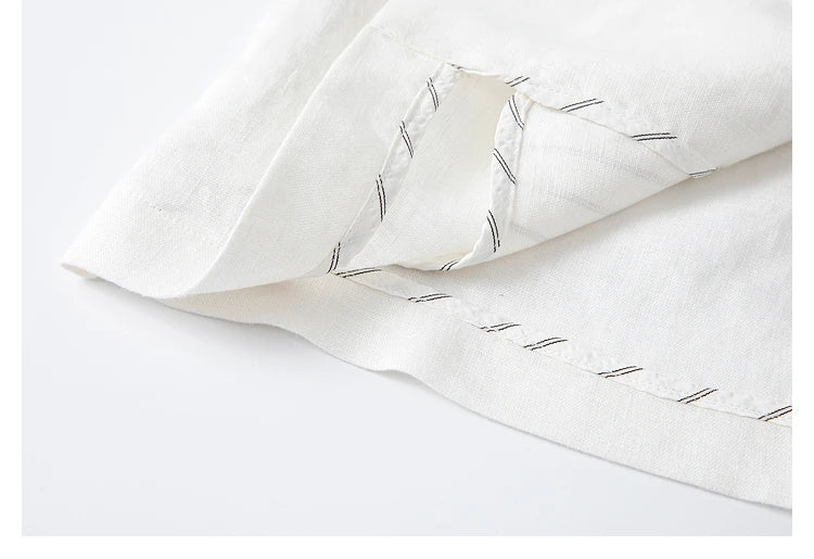 Unfolded bottom hem of the Alabaster Urban Blazer. From Borcelleclothes.