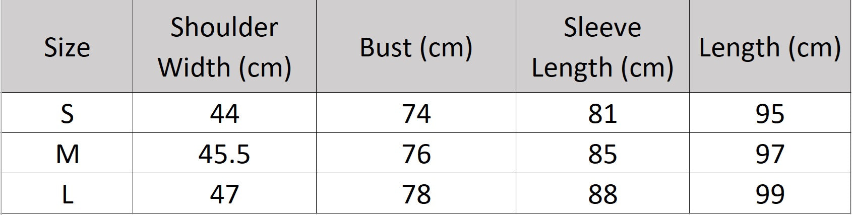 Women’s size chart for a cashmere blend knit dress, with sculpted pleats and side ribbon detail. Designed with a structural mindset — From Borcelleclothes.