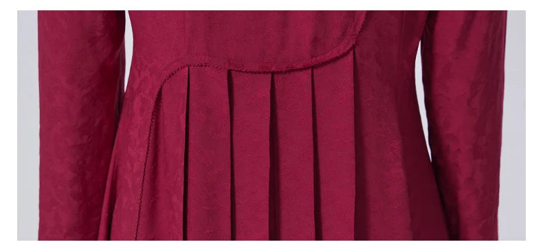 Waist section of the dress showing lace-trimmed overlay. From Borcelleclothes.