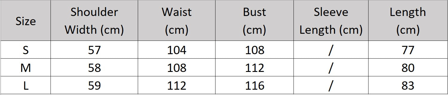 Women's size chart for a Sheer kimono-style overlay, featuring an airy net-like knit and delicate chain trim, designed to subtly reveal the silhouette beneath. From Borcelleclothes.