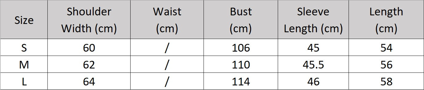 Women's size chart for a linen lace cardigan, featuring a flowing openwork pattern, ribbed cuffs, and a wide hem for gentle structure. From Borcelleclothes.