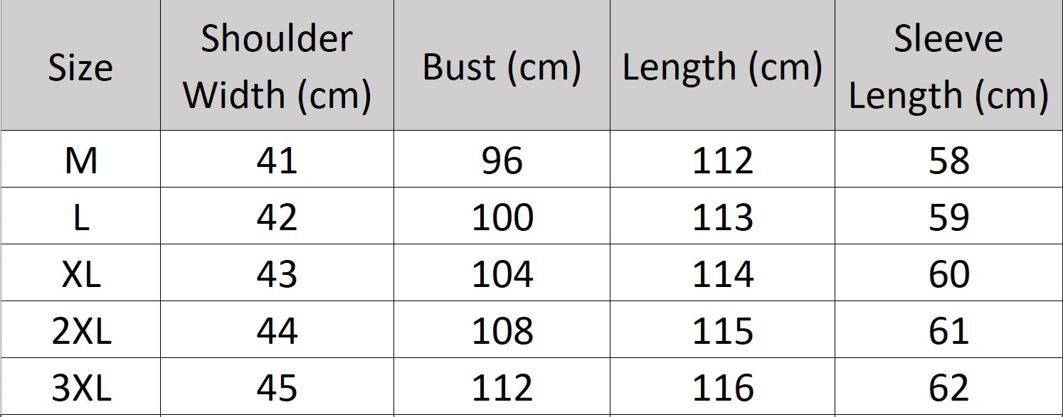 Women's size-chart for a Long Quilted Coat: Nightfall Embrace in Leather & Suede. Crafted from high-end genuine sheepskin with quilted suede-backed leather panels, a high wrap neckline, and a sculpted A-line silhouette. Borcelleclothes.