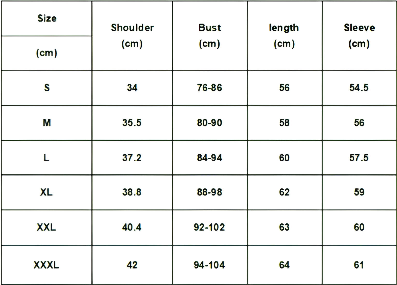 Women's size -chart for Long-Sleeve Scoop Neck T-Shirt, featuring a soft and stretchy cotton blend for a comfortable, figure-enhancing fit. This versatile top offers a casual yet elegant look with its graceful scoop neck and solid pattern, perfect for layering or wearing on its own. From Borcelleclothes.