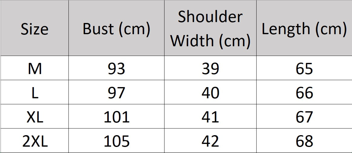 Women's size chart for a Romantic Pearl Bush Blouse crafted from 6A Grade Mulberry Silk, featuring a double-layered pilgrim collar with pleats and flounce cuffs for a vintage-inspired, luxurious look. From Borcelleclothes.