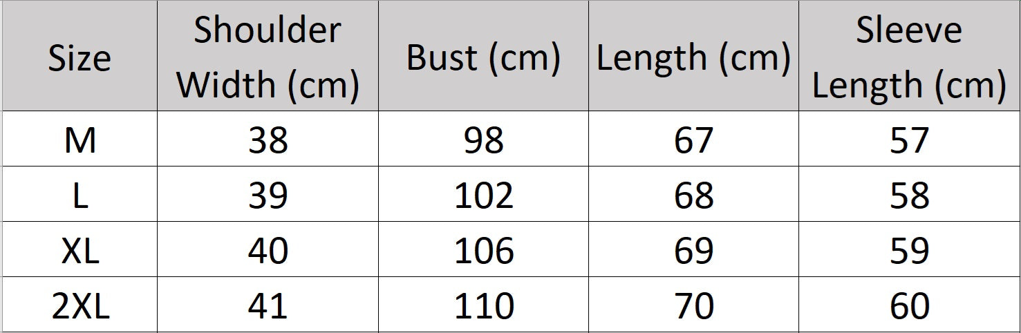 Women's size chart for a silk shirt with berry-inspired print, emphasizing the soft drape and modern design. From Borcelleclothes.