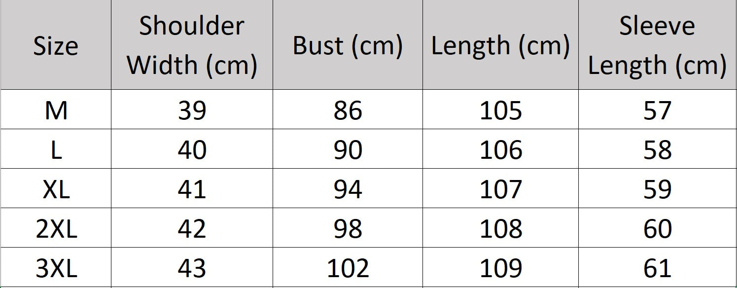 Women's size chart for a Structured Leather Coat in Onyx with Warm Ochre Trim. Crafted from 100% genuine sheepskin, featuring a single-breasted A-line silhouette, sharp lapel collar, and precision seam detailing. Borcelleclothes.