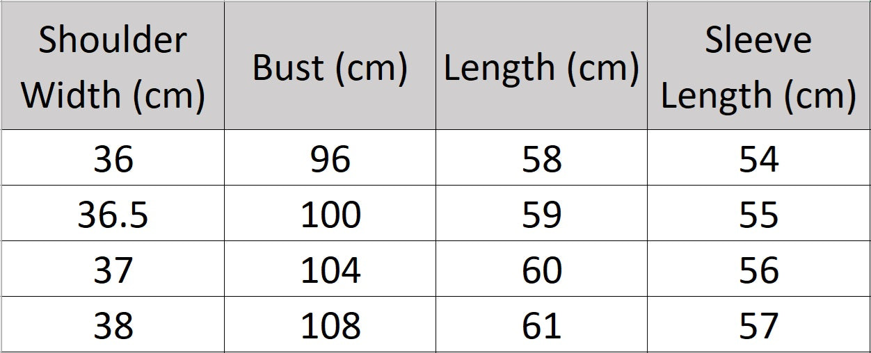 Women's size chart for a Vintage-Inspired Silk Top, featuring a V-neckline with delicate pleats and long sleeves in a Mulberry Silk blend. From Borcelleclothes.