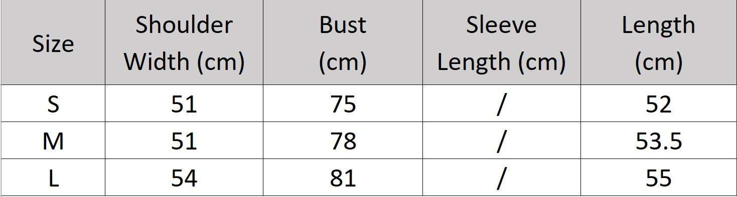 Women’s size chart for a slim-fit wide-rib wool and silk top with front and back V-necklines and delicate rhinestone fringe at the front. From Borcelleclothes.