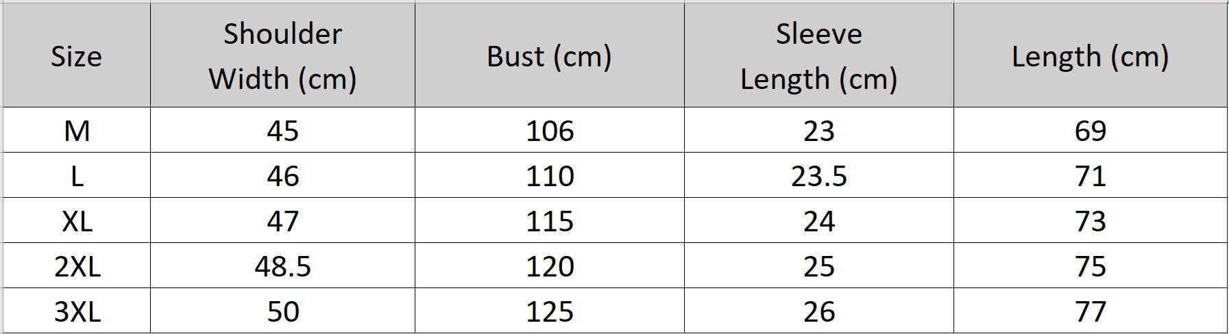 Men's size chart for a classic collar shirt made of black textured checkered Xiangyunsha silk with a monochrome dobby pattern and a matte-satin finish. — From Borcelleclothes.
