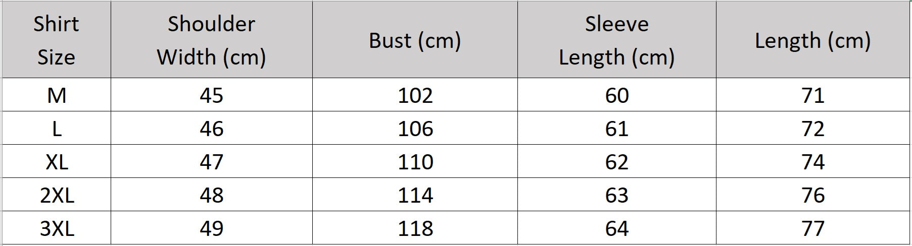 Men's size chart for a long-sleeve Mulberry silk shirt, featuring a geometric Jacquard Labyrinth weave, tailored with a sharp pointed collar and single-button cuffs. — From Borcelleclothes.