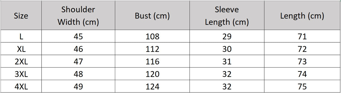 Men's size chart for a Mottled Xiangyunsha Jacquard Silk Shirt in Trail of Emotions color, highlighting the geometric mesh texture and a copper-purple abstract pattern. From Borcelleclothes.