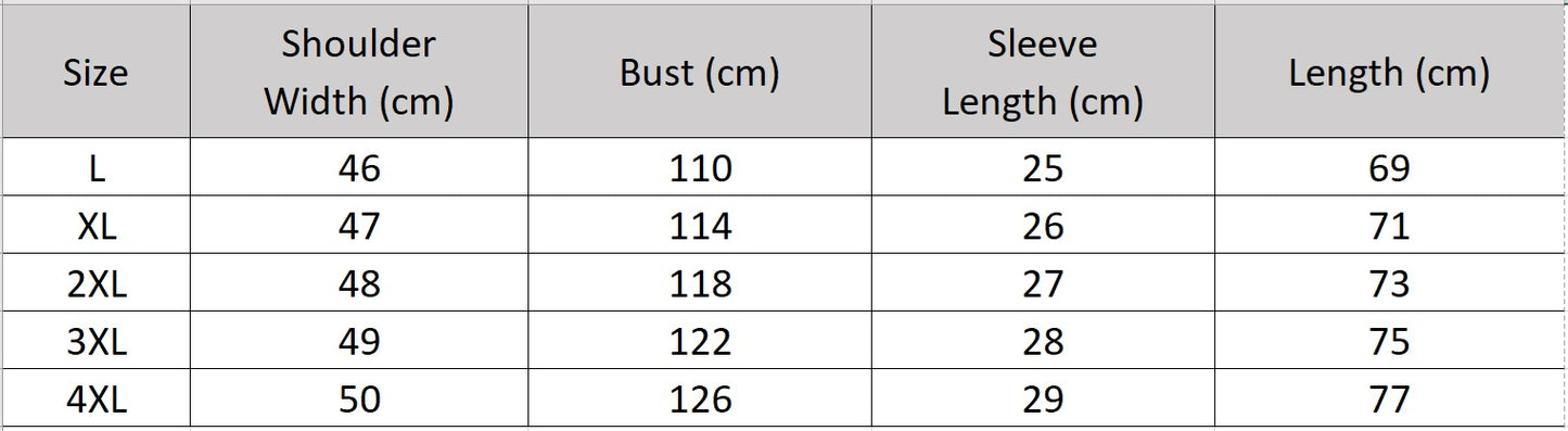 Men's size chart for a reversible shirt-jacket, made of Xiangyunsha Mulberry silk, highlighting the natural mud-cracked texture with mineral coloration and a structured Mandarin collar. — From Borcelleclothes.