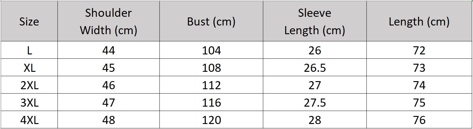 Men's size chart for a silk polo shirt in Steeped in Dopamine color, made from textured Xiangyunsha silk, highlighting the decorative white contrast topstitching on the upper front and back, featuring the central double topstitching. — From Borcelleclothes.