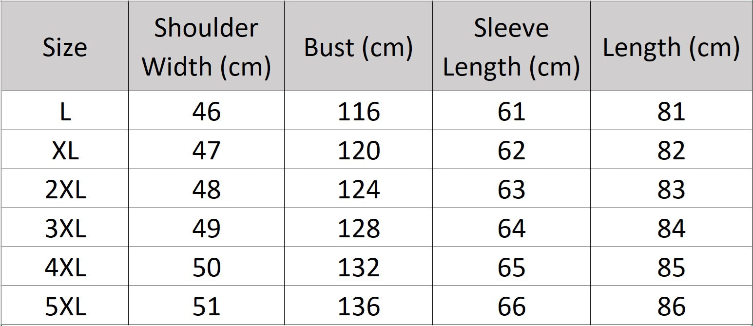 Men’s size chart for a structured cowhide leather jacket in Onyx, featuring compressed surface texture, patch pockets, and concealed fastenings — From Borcelleclothes.