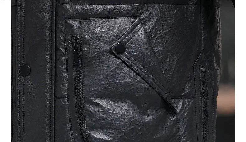 Detail of the curved side patch pocket with decorative zipper and turnback — From Borcelleclothes.