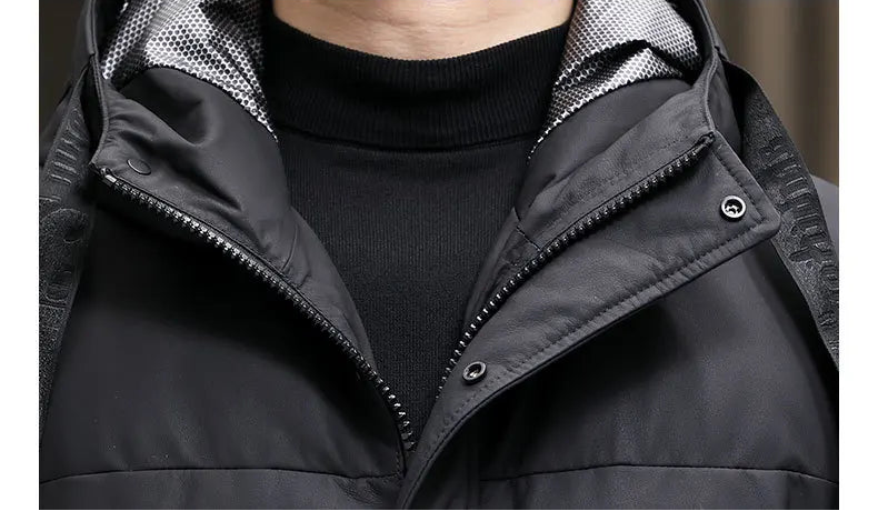 Unzipped hood showing interior metallic lining and belt casing — From Borcelleclothes.