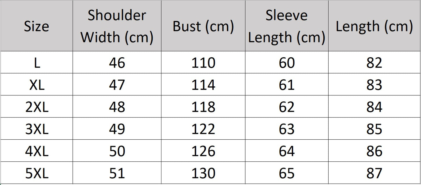 Men’s size chart for a down coat in embossed cowhide leather, Onyx color. Hood with drawcord and metal puller, geometric pocket details, structured silhouette — From Borcelleclothes.