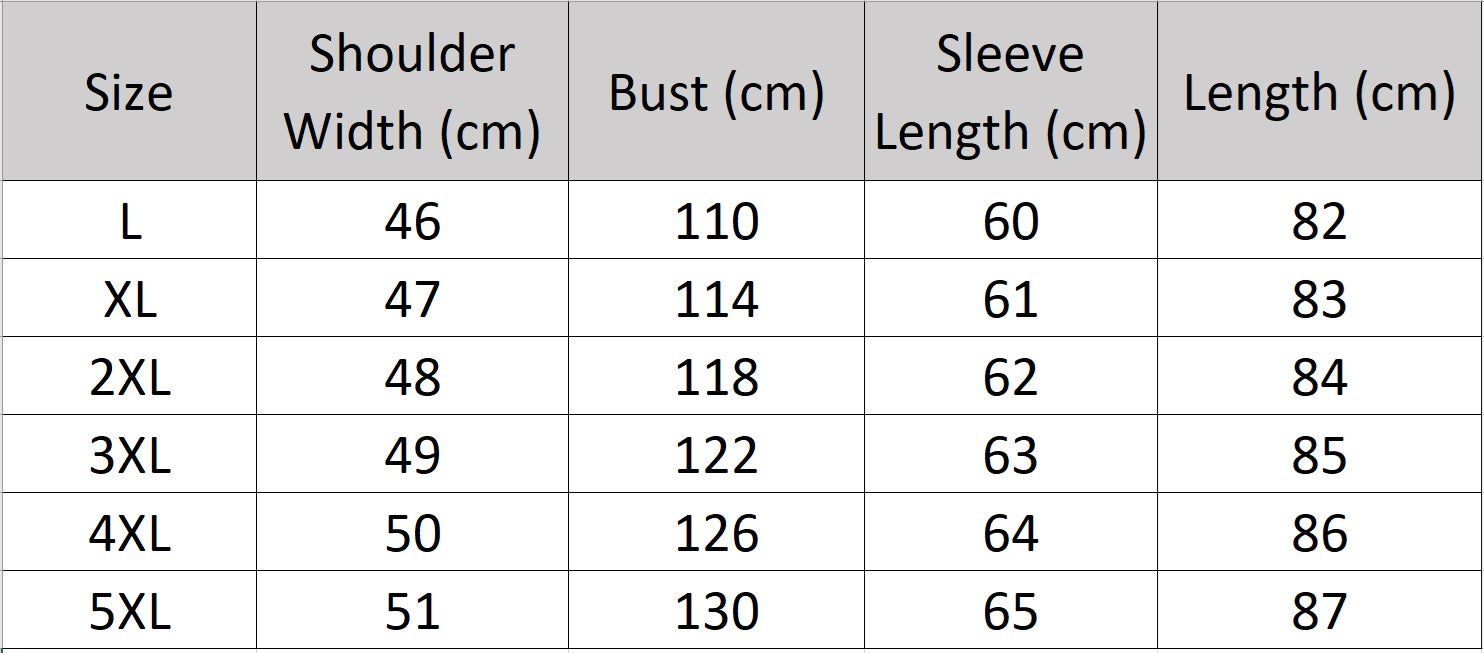 Men’s size chart for a down coat in embossed cowhide leather, Onyx color. Hood with drawcord and metal puller, geometric pocket details, structured silhouette — From Borcelleclothes.