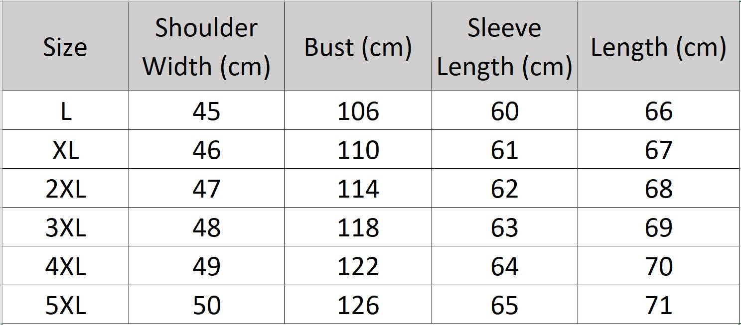 Men's size chart for a cowhide leather jacket featuring embossed zigzag front detail with lettering, styled with a stand collar and side pockets. - From Borcelleclothes.
