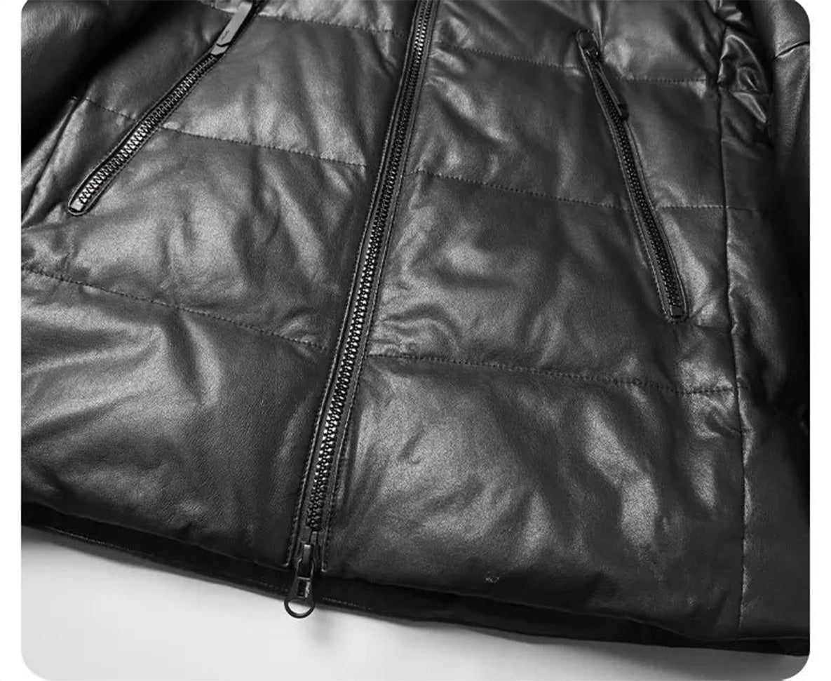 Lower section of the jacket with visible panel lines and clean finish at the hem — From Borcelleclothes.