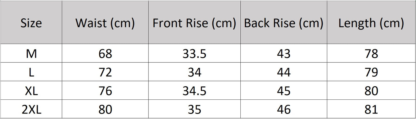 Women's size chart for a 12 momme Mulberry silk georgette trousers in Meringue, featuring a deceptive skirt-like drape, right side handkerchief cascade, and asymmetrical hem. —From Borcelleclothes.
