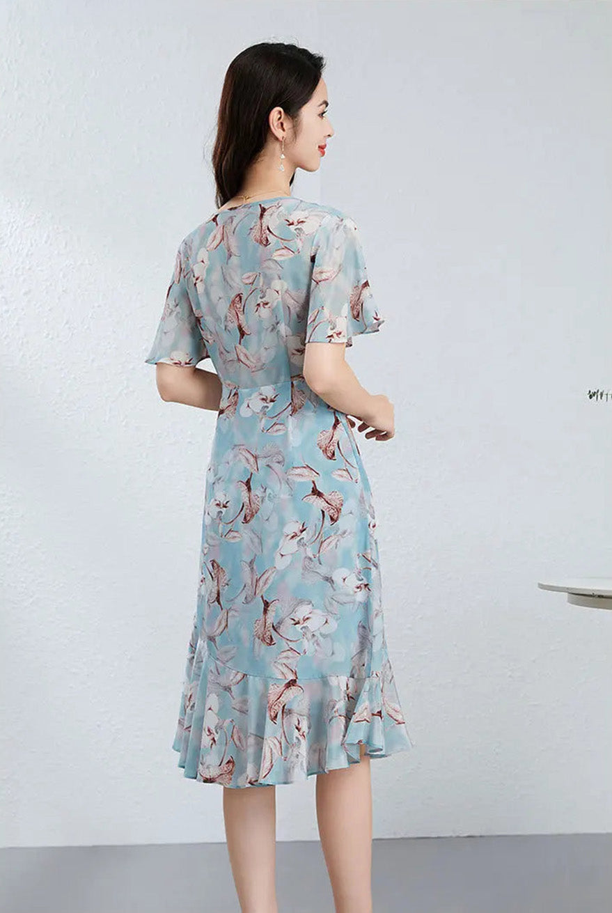Women's Asymmetrical Empire Waist Silk Dress — The Velvet Ultimatum –  Borcelleclothes