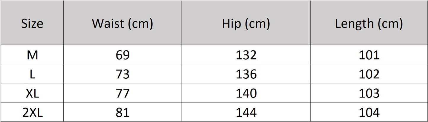 Women's size chart for a 12 Momme mulberry silk georgette maxi skirt in Wild Blush. A fluid silhouette featuring a free-flowing cascade panel integrated into the front seam. — From Borcelleclothes.