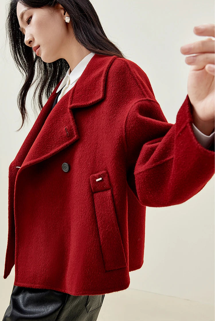 Showing the freedom of movement and the "full amplitude" of the jacket's sculptural design. — From Borcelleclothes.