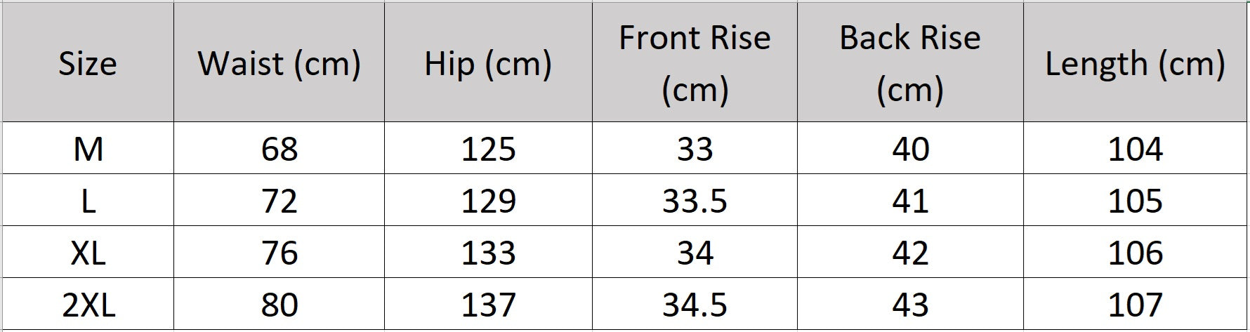 Women's size chart for a Wide-leg trousers in double-layer Raspberry Perspective silk georgette. Feature an asymmetrical waist overlay pivoting into a free-falling vertical panel.  — From Borcelleclothes.