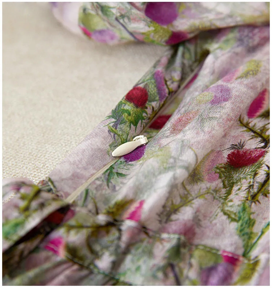 A glimpse of the invisible side zipper, ensuring the dress’s clean architectural lines remain undisturbed. — From Borcelleclothes.