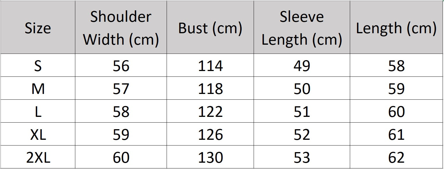 Women's size chart for a dropped-shoulder Goatskin jacket, with exposed fur trims, suede finish, and turn-back cuffs. — From Borcelleclothes.