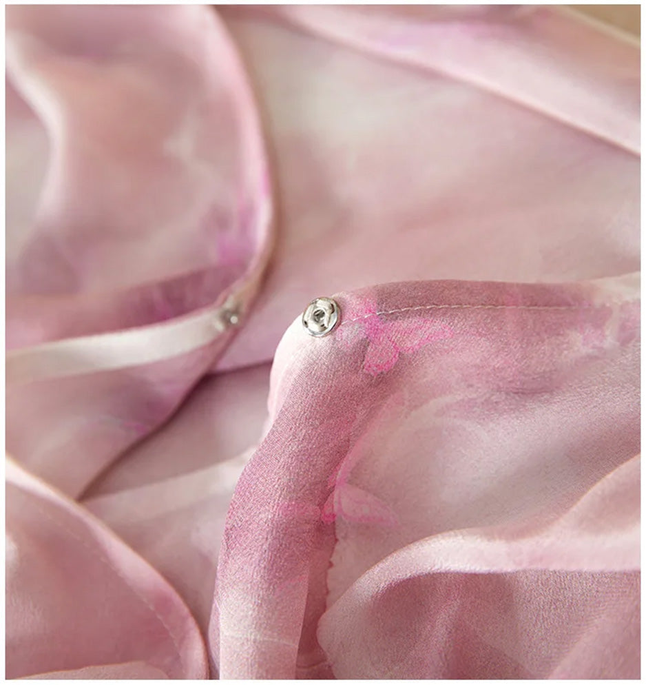 Detailed shot of the premium hidden snap fastening on the wrap bodice, designed for absolute security and comfort — From Borcelleclothes.