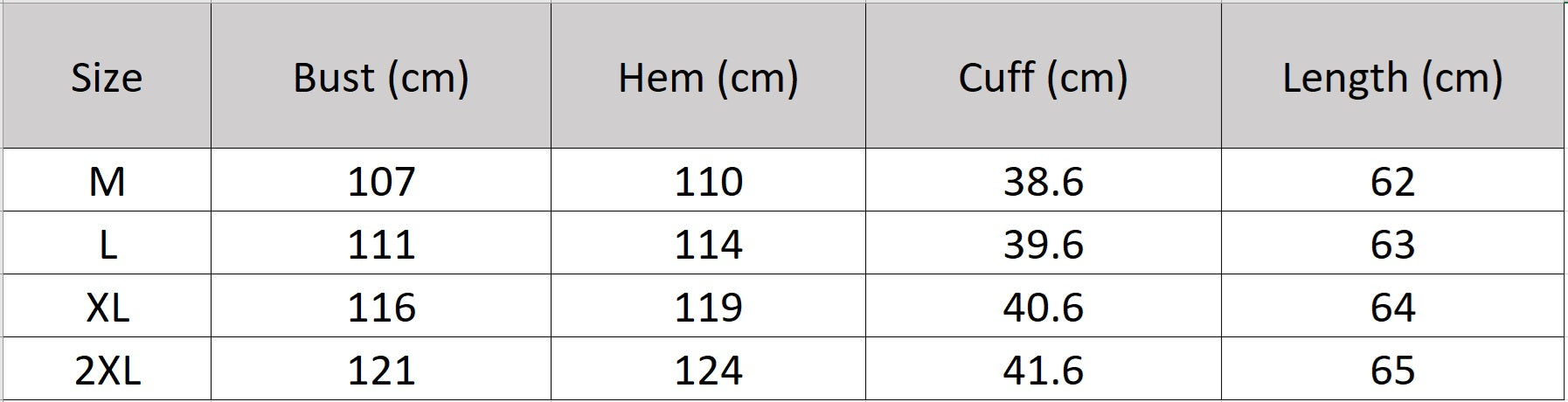 Women's size chart for a 19 Momme stretch silk jacquard blouse. Features fluted texture, delicate gathers beneath a stand collar, and short kimono sleeves. — From Borcelleclothes.