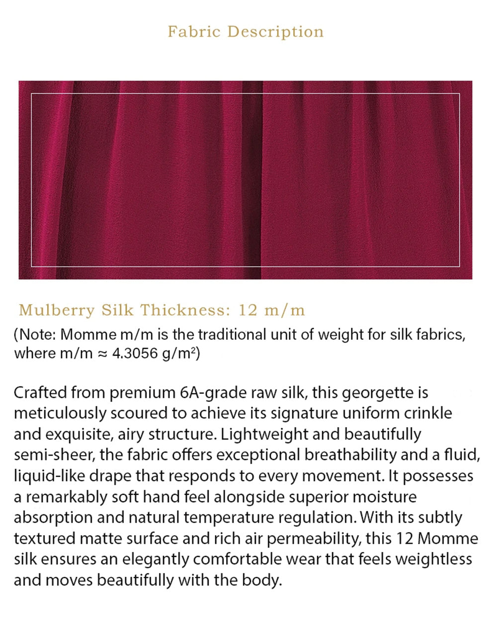 Close-up texture of wave-folded Mulberry silk jacquard and gathered georgette fabric — From Borcelleclothes.