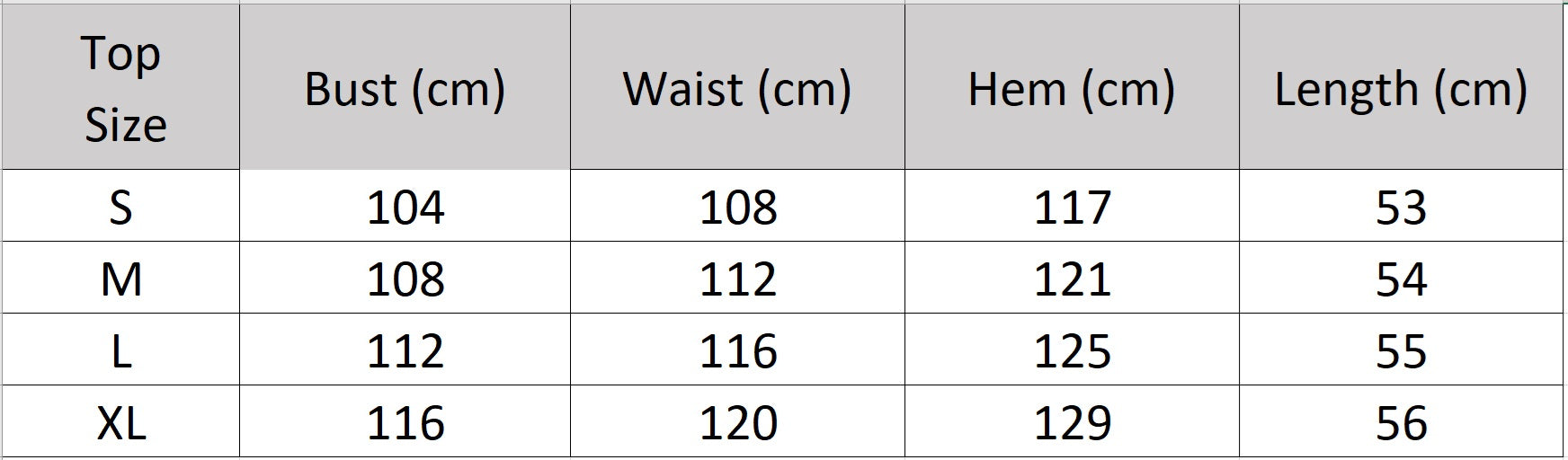 Detailed size guide for the women’s halter neck crinkled lyocell top in Inner Charm print — From Borcelleclothes.