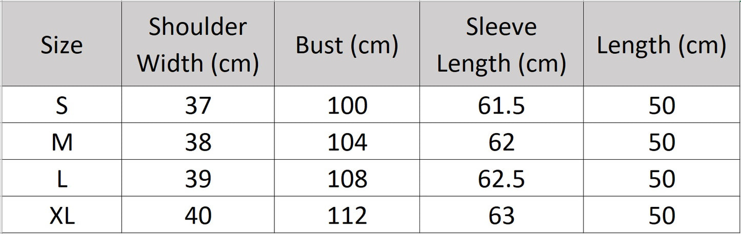 Women’s size chart for a mink mosaic coat made of individually attached sheared mink pom-poms and hand embroidery on mesh.— From Borcelleclothes.