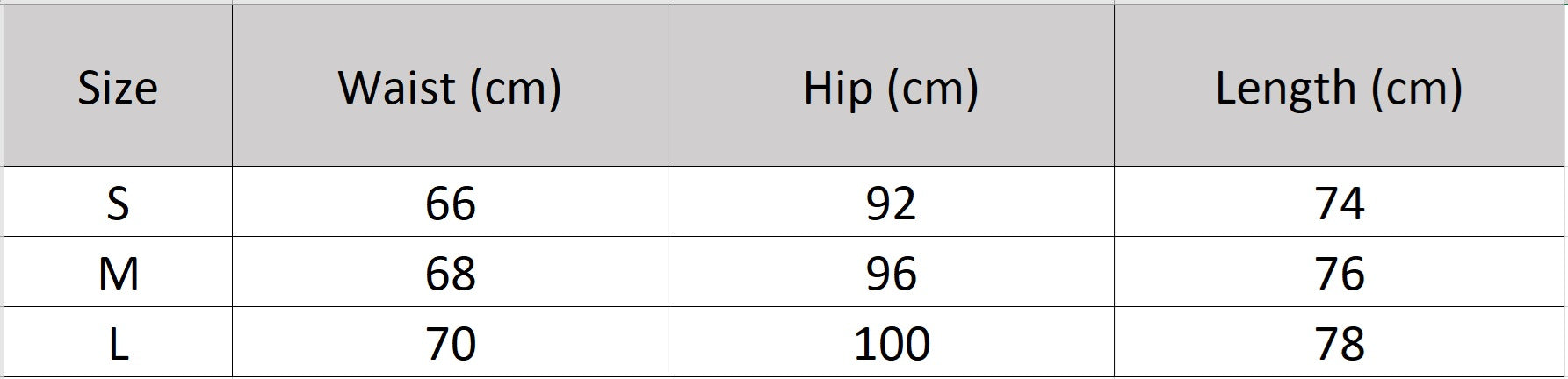 Women's size chart for a sculptural midi skirt in rib wool-silk blend with a discreet side slit. Straight silhouette in three hues. — From Borcelleclothes.