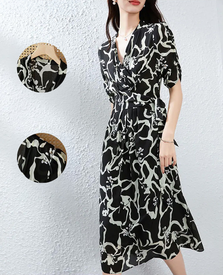 A detailed collage focusing on the shoulder line and collar, highlighting the "set-in" sleeve engineering and the professional finish of the Mulberry silk. — From Borcelleclothes.